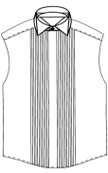 pleeted front